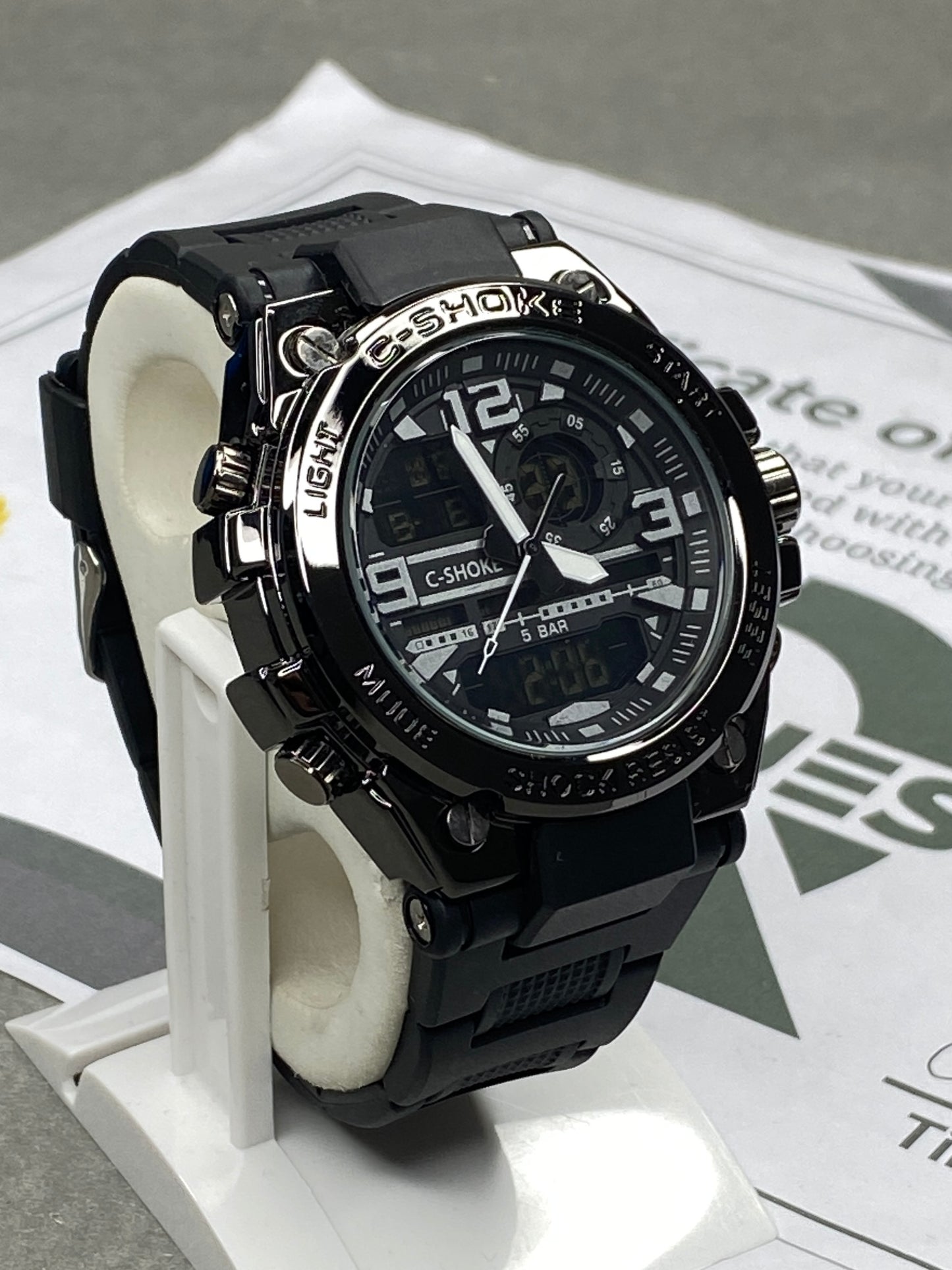 GSTW-300 Metal-Body Dual Time Sports Watch