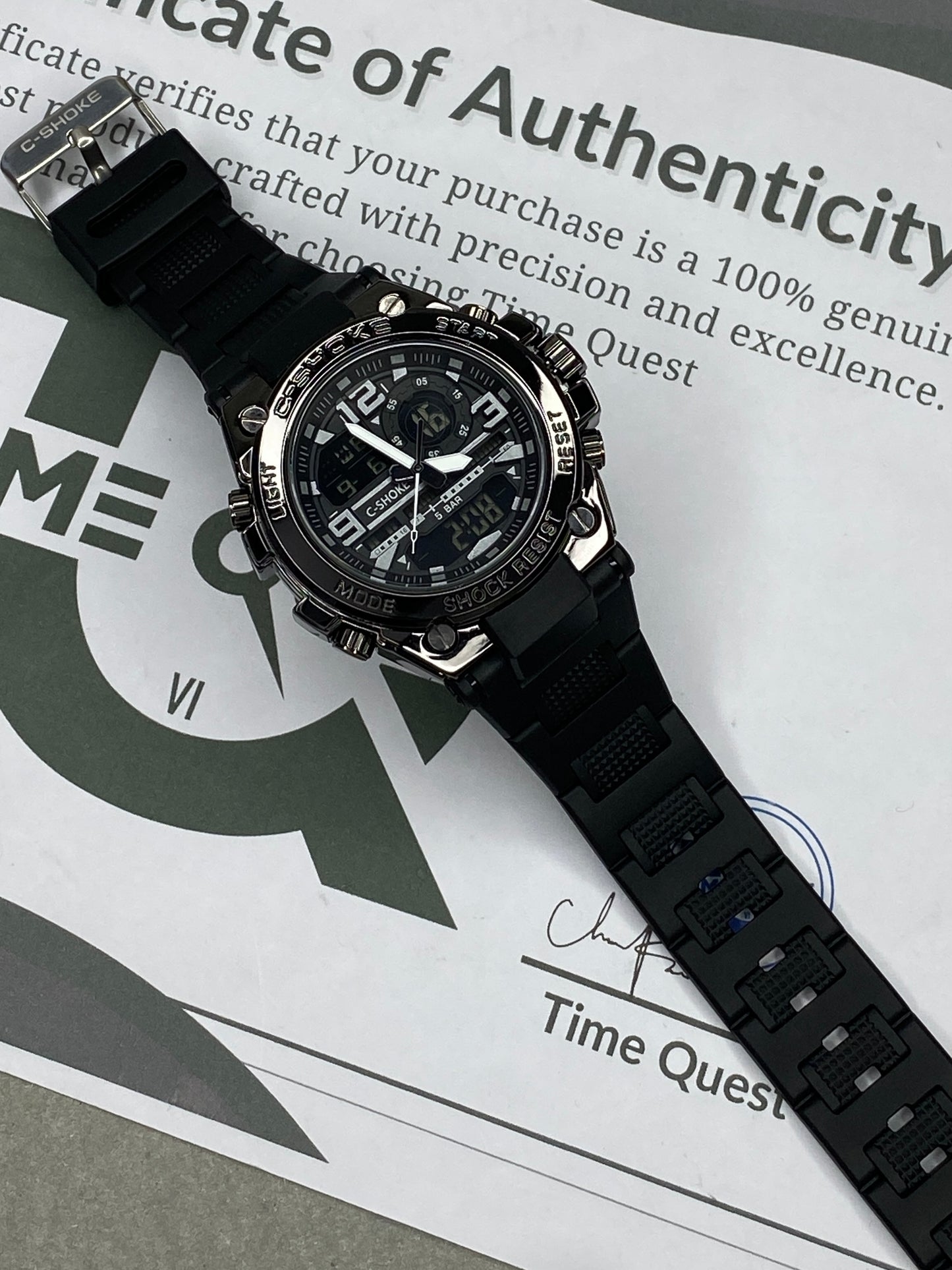 GSTW-300 Metal-Body Dual Time Sports Watch