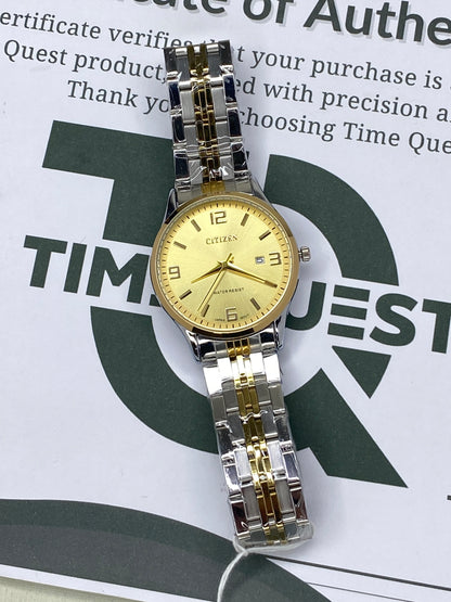 CITIZEN Analog Quartz Couple Watches With Date Display - A Perfect Gift