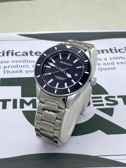 Rolantise Luxury Automatic Mechanical Movement Rotatable Bezel Chain Watch