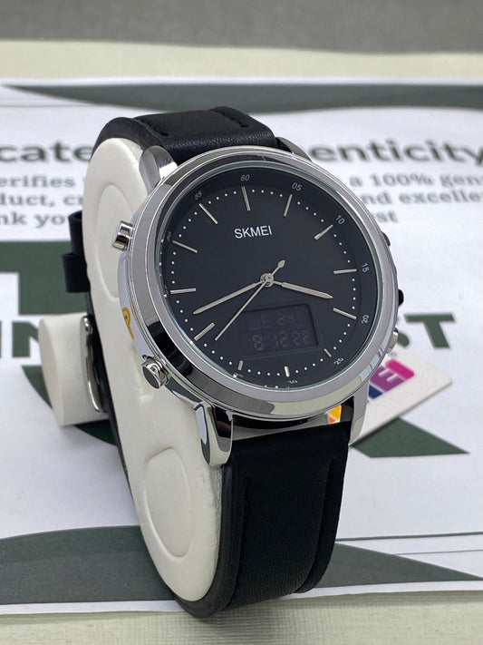 SKMEI 1652 Dual Time Mutifunctional Straps Watch For Men