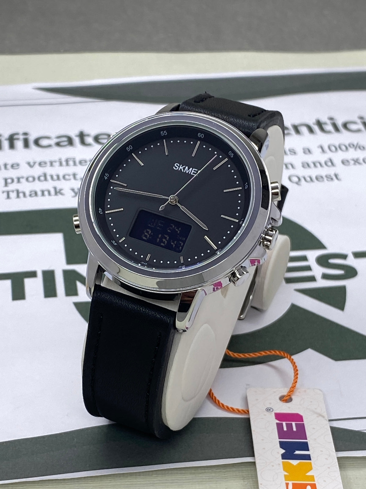 SKMEI 1652 Dual Time Mutifunctional Straps Watch For Men