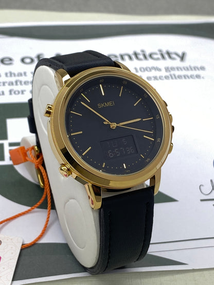 SKMEI 1652 Dual Time Mutifunctional Straps Watch For Men