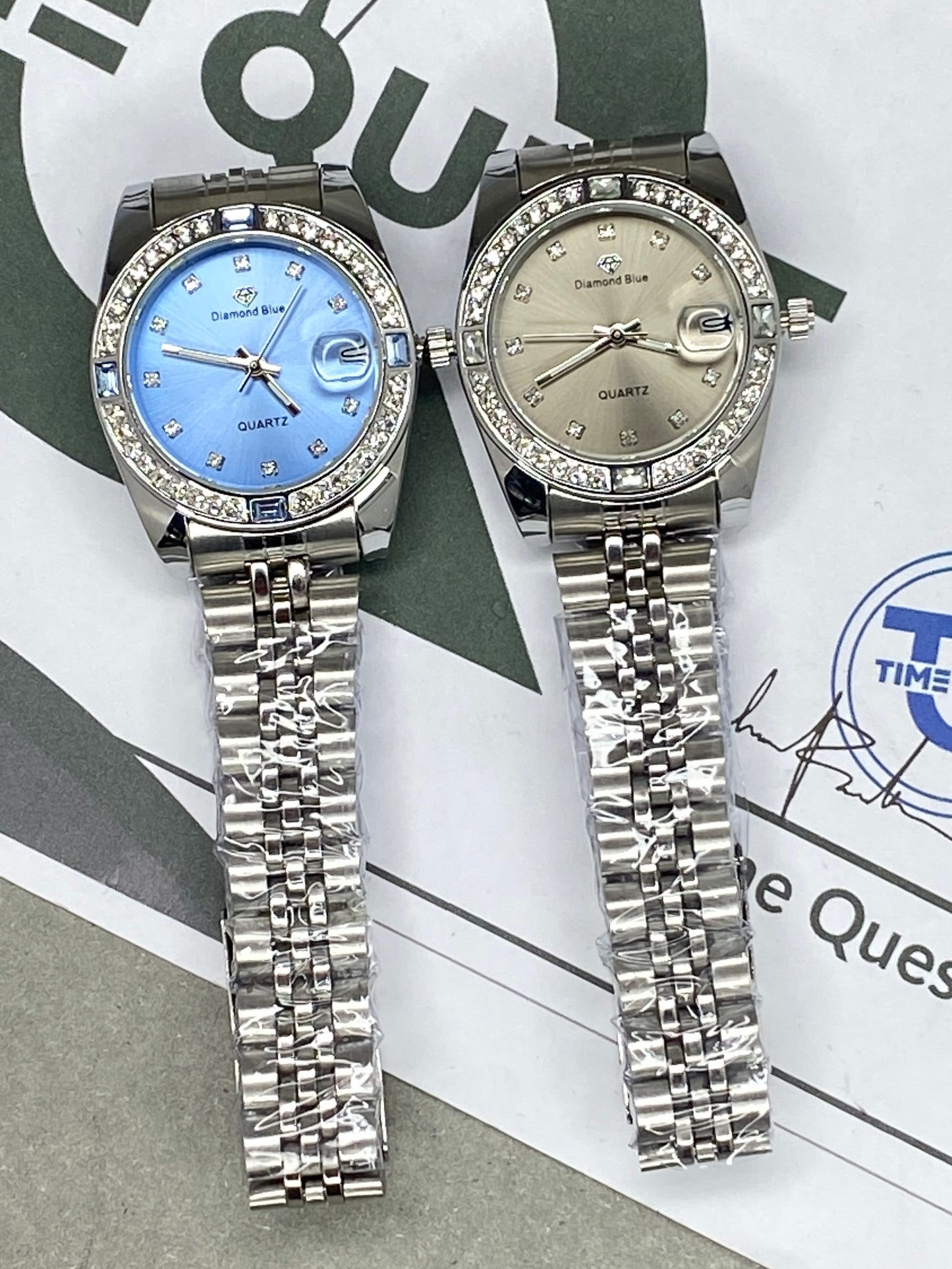 Premium Alanog Quartz Ladies Chain Watch With Date Display - An Elegant Gift For Her