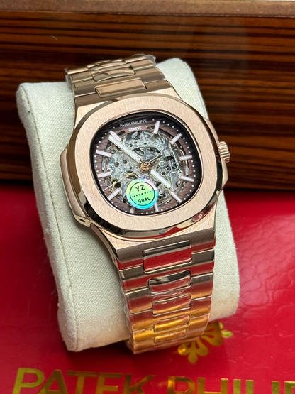 Patek Philippe Automatic Mechanical Chain Watch for Men – Luxury Stainless Steel Timepiece