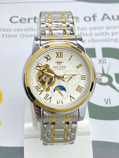 AILANG Automatic Mechanical Movement Premium Stainless Steel Chain Watch for Men