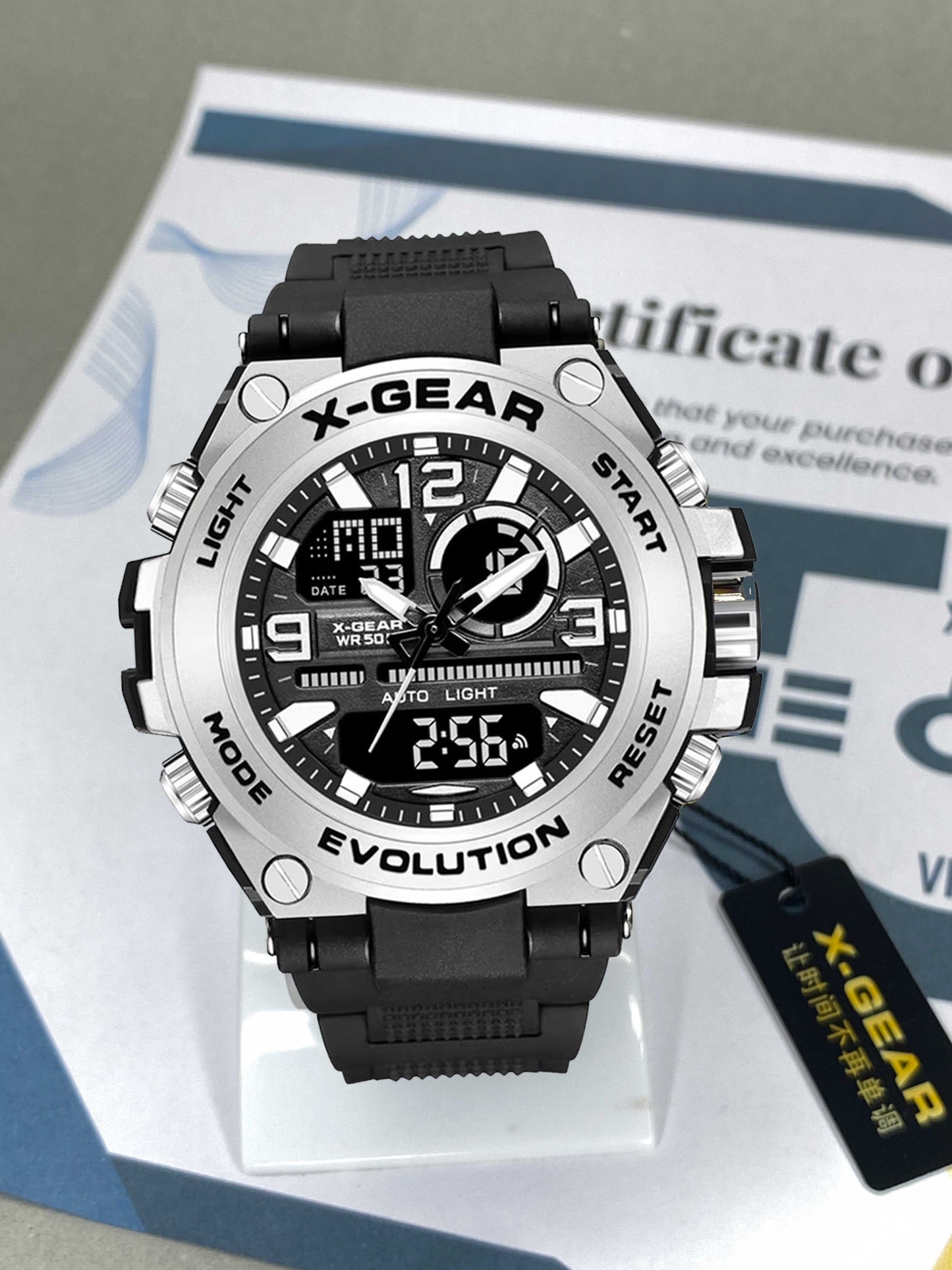 X Gear 985 Dual Time Waterproof Sports Watch