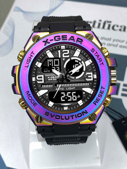 X Gear 985 Dual Time Waterproof Sports Watch